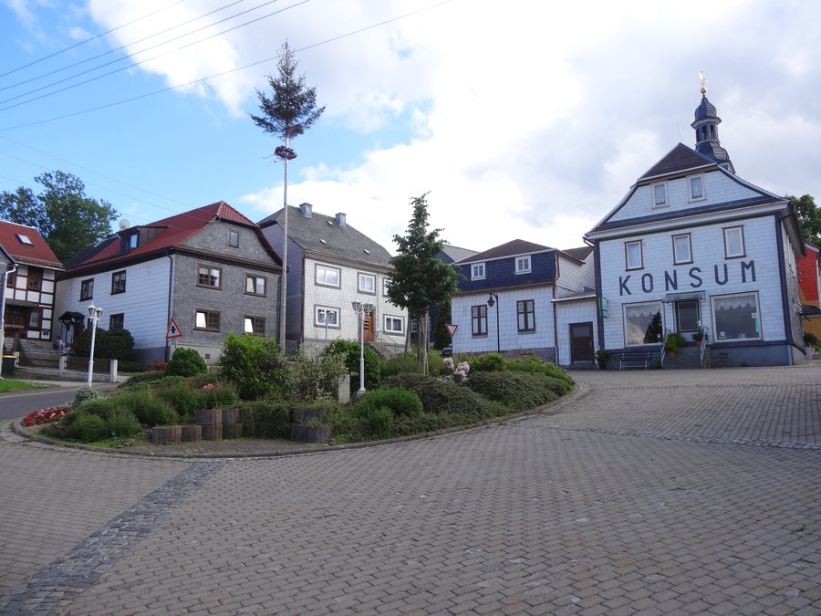 Central place of Friedersdorf, Thüringen, Germany